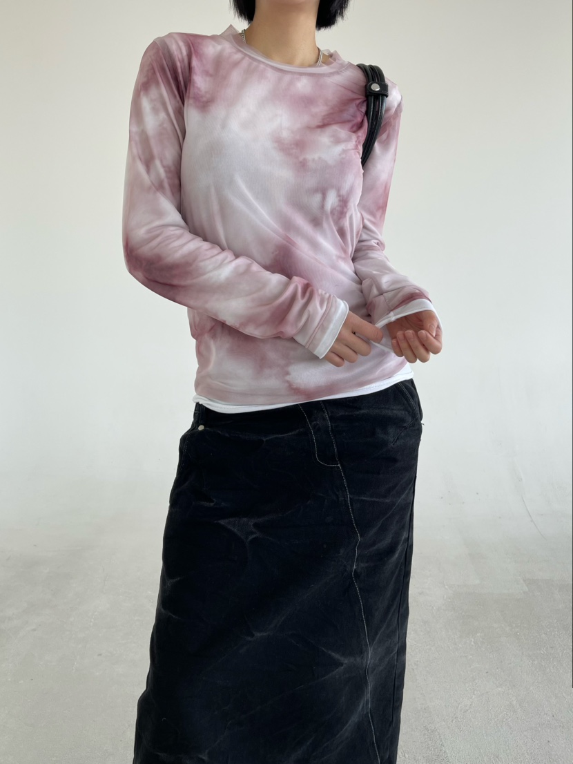 REIZ東大門實拍女士新品推薦真品職業時尚休閑長袖T恤雙層REIZ長袖T恤