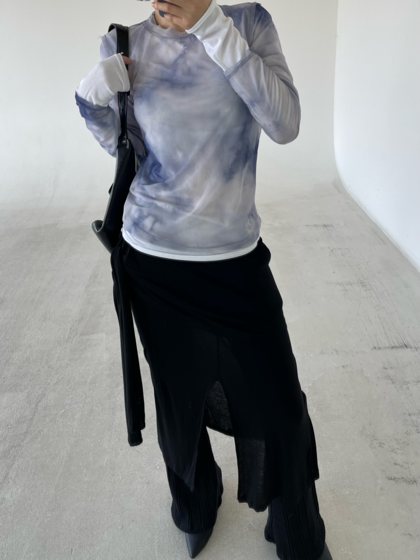 REIZ東大門實拍女士新品推薦真品職業時尚休閑長袖T恤雙層REIZ長袖T恤