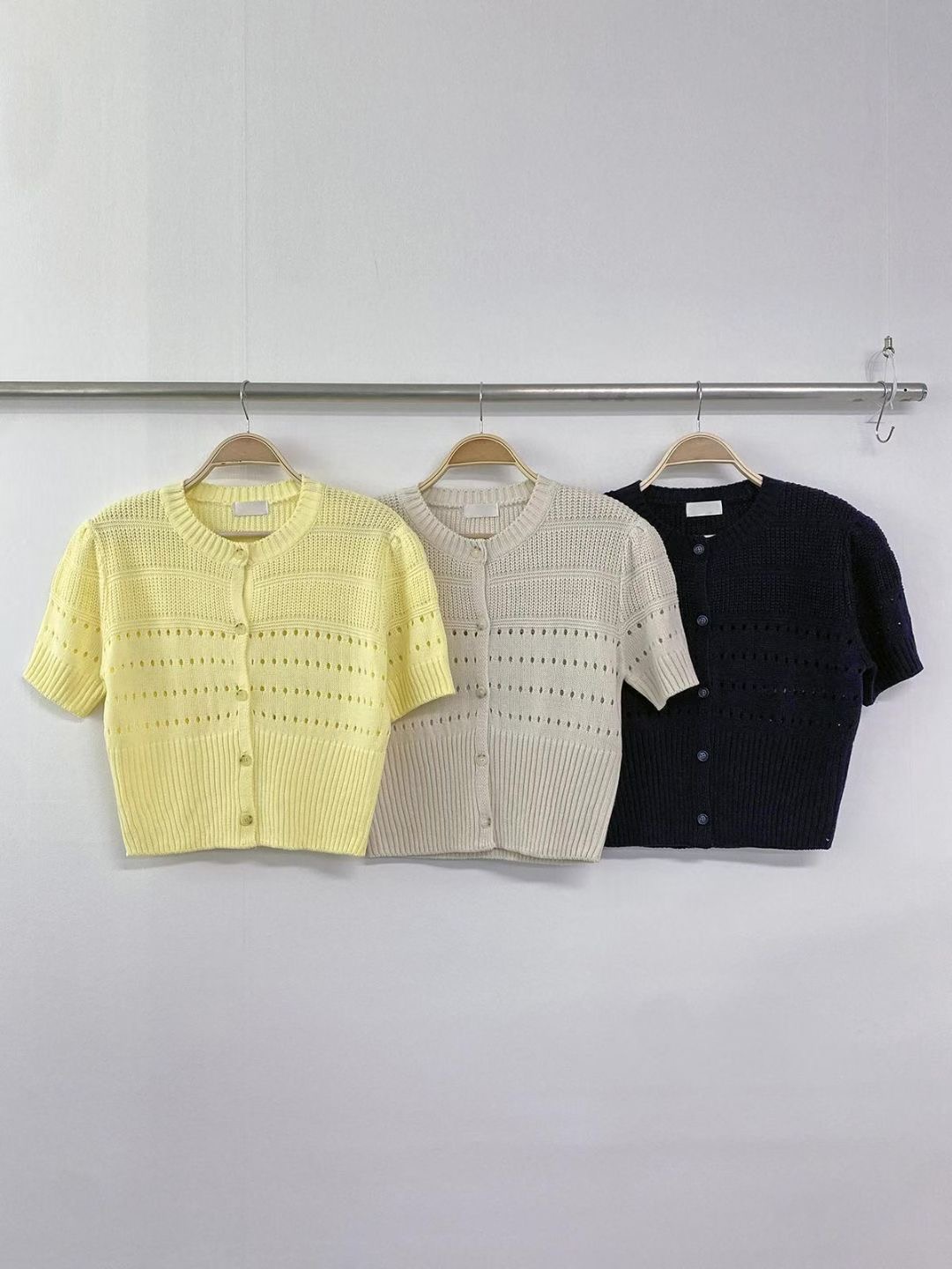 EPI JEAN-T東大門代購女裝新品熱賣真品針織衫泡泡袖開衫EPI JEAN-T針織衫