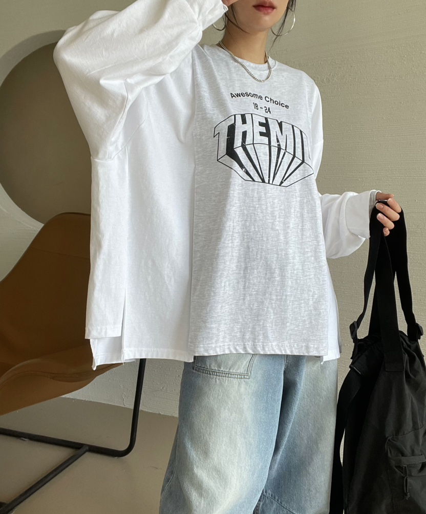 REIZ東大門實拍女裝新款熱賣推薦職業26春夏休閑真品長袖T恤REIZ長袖T恤