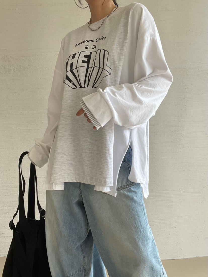 REIZ東大門實拍女裝新款熱賣推薦職業26春夏休閑真品長袖T恤REIZ長袖T恤