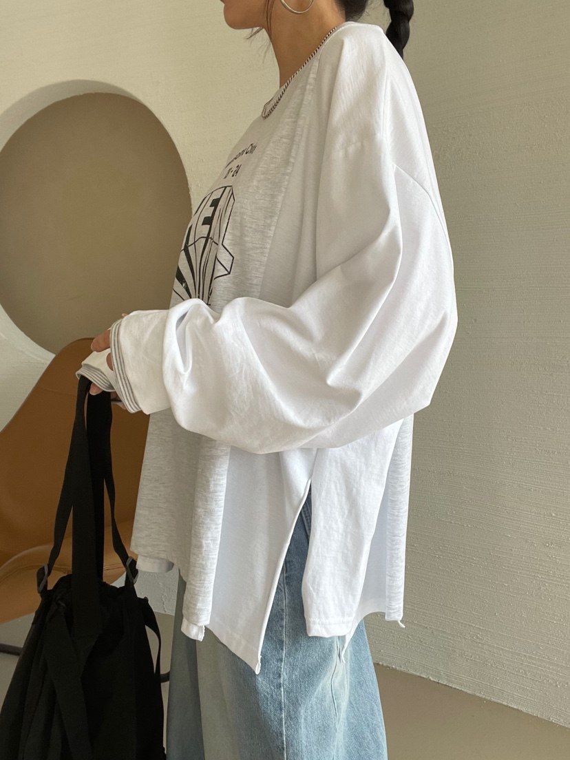 REIZ東大門實拍女裝新款熱賣推薦職業26春夏休閑真品長袖T恤REIZ長袖T恤