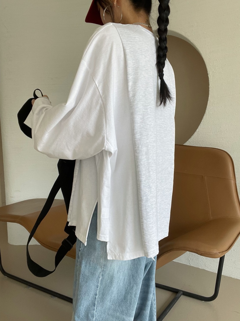 REIZ東大門實拍女裝新款熱賣推薦職業26春夏休閑真品長袖T恤REIZ長袖T恤