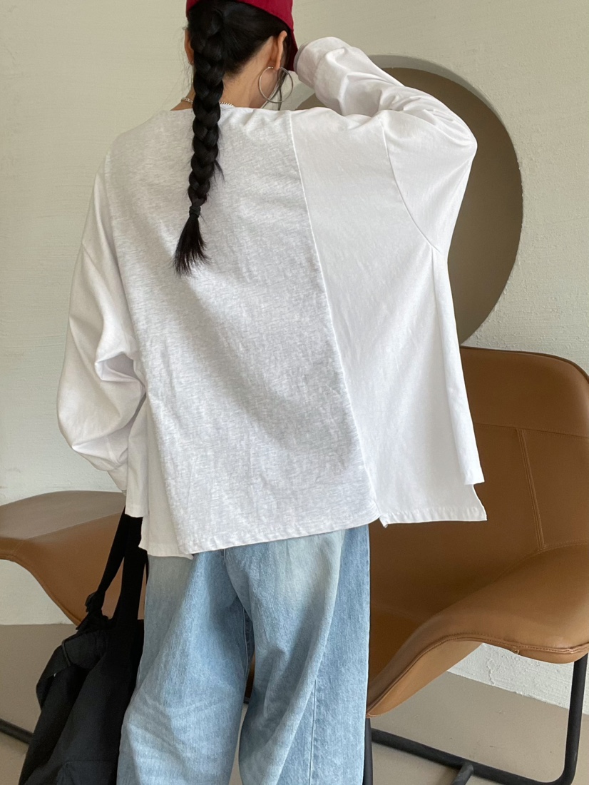 REIZ東大門實拍女裝新款熱賣推薦職業26春夏休閑真品長袖T恤REIZ長袖T恤