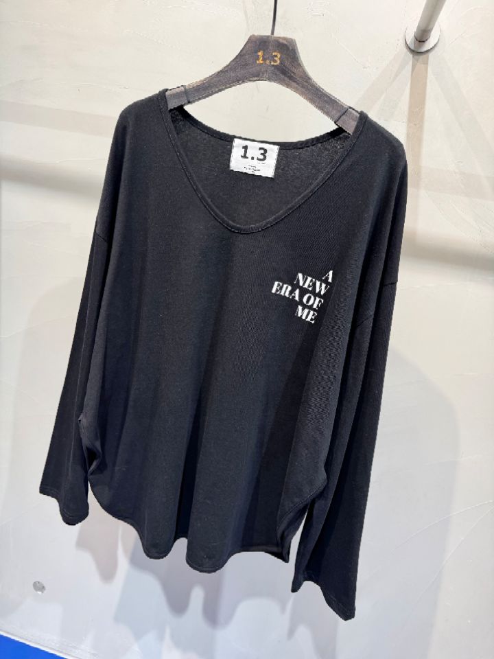 1.3東大門實拍女裝新款職業人氣時尚26春夏真品休閑長袖T恤1.3長袖T恤