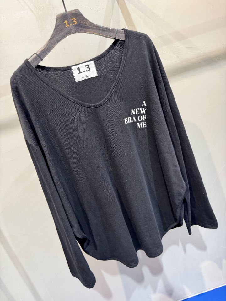1.3東大門實拍女裝新款職業人氣時尚26春夏真品休閑長袖T恤1.3長袖T恤