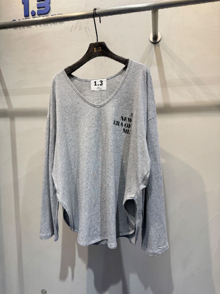 1.3東大門實拍女裝新款職業人氣時尚26春夏真品休閑長袖T恤1.3長袖T恤