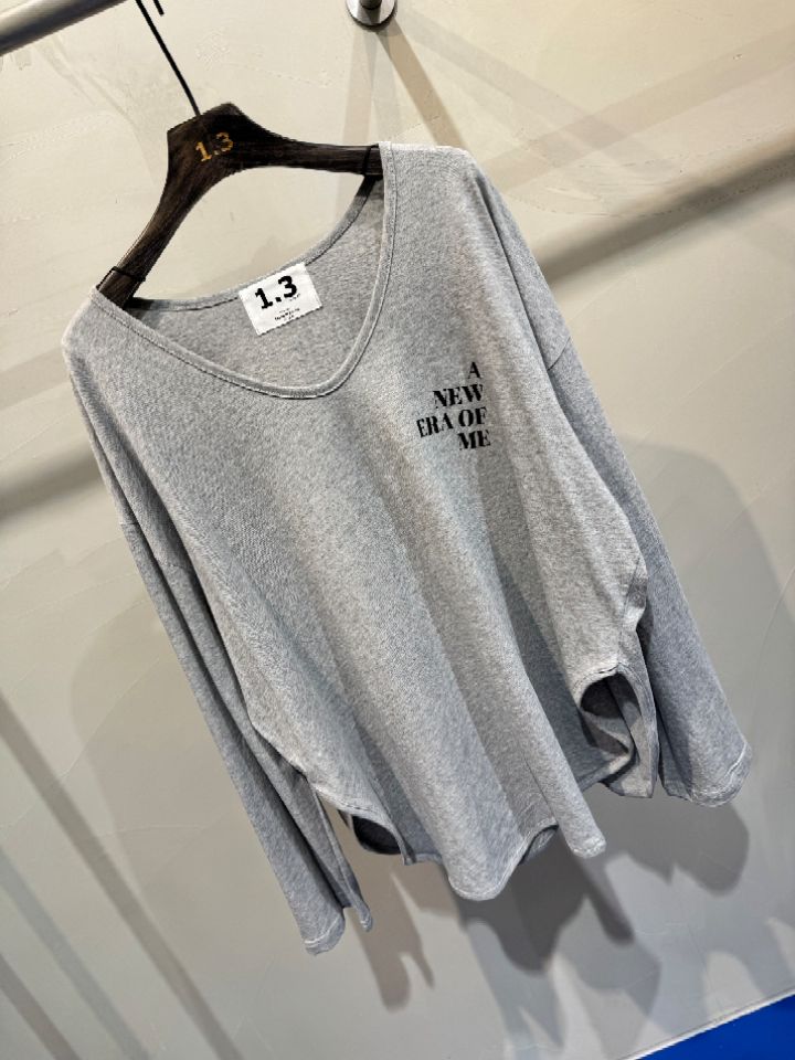 1.3東大門實拍女裝新款職業人氣時尚26春夏真品休閑長袖T恤1.3長袖T恤
