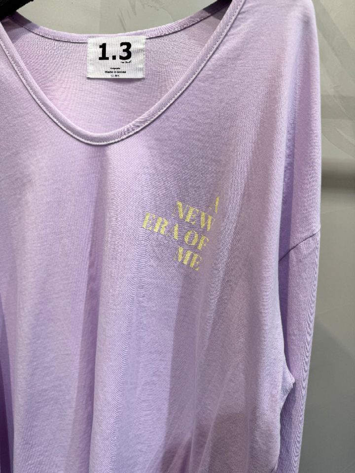 1.3東大門實拍女裝新款職業人氣時尚26春夏真品休閑長袖T恤1.3長袖T恤