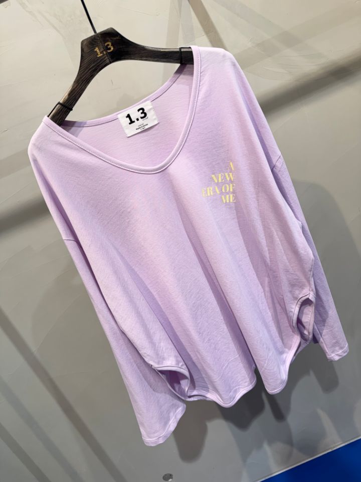 1.3東大門實拍女裝新款職業人氣時尚26春夏真品休閑長袖T恤1.3長袖T恤