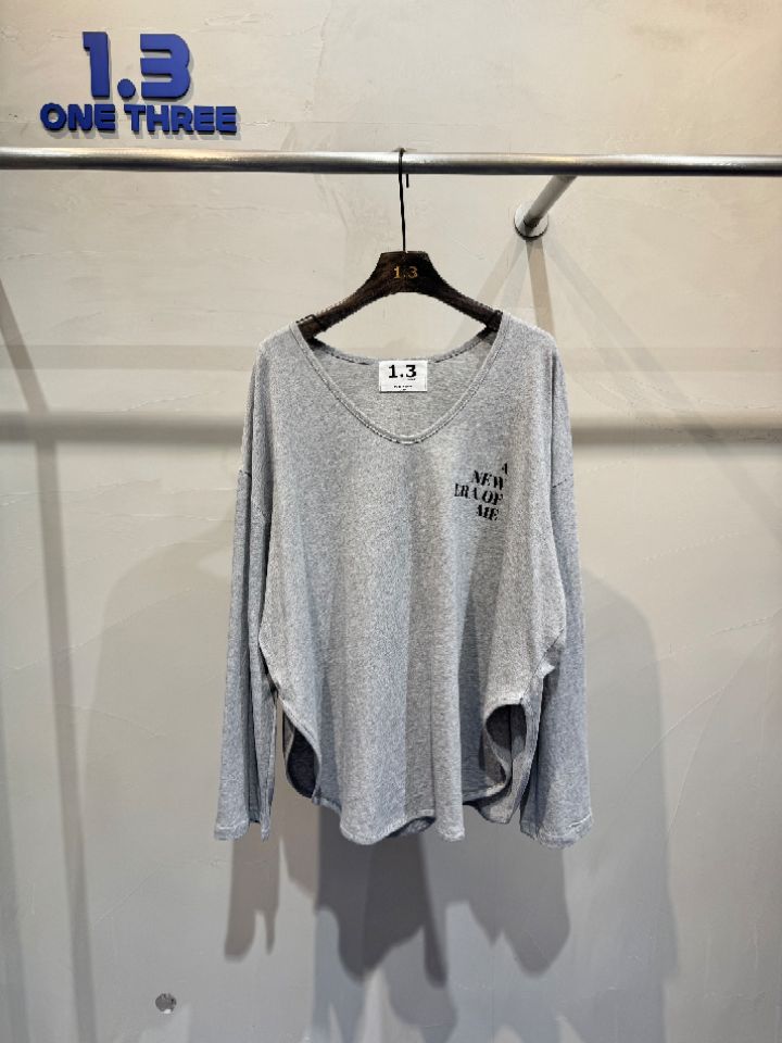 1.3東大門實拍女裝新款職業人氣時尚26春夏真品休閑長袖T恤1.3長袖T恤圖色2