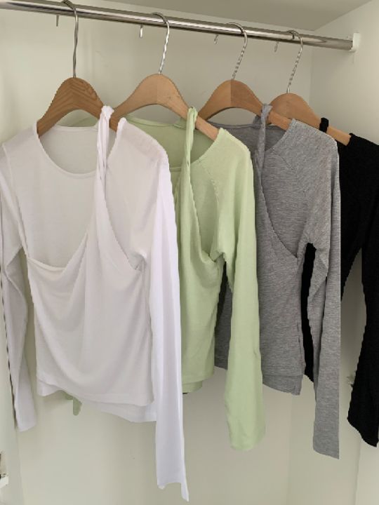 KOMOREBI韓國代購女士新款熱賣真品26春夏時尚推薦長袖T恤KOMOREBI長袖T恤