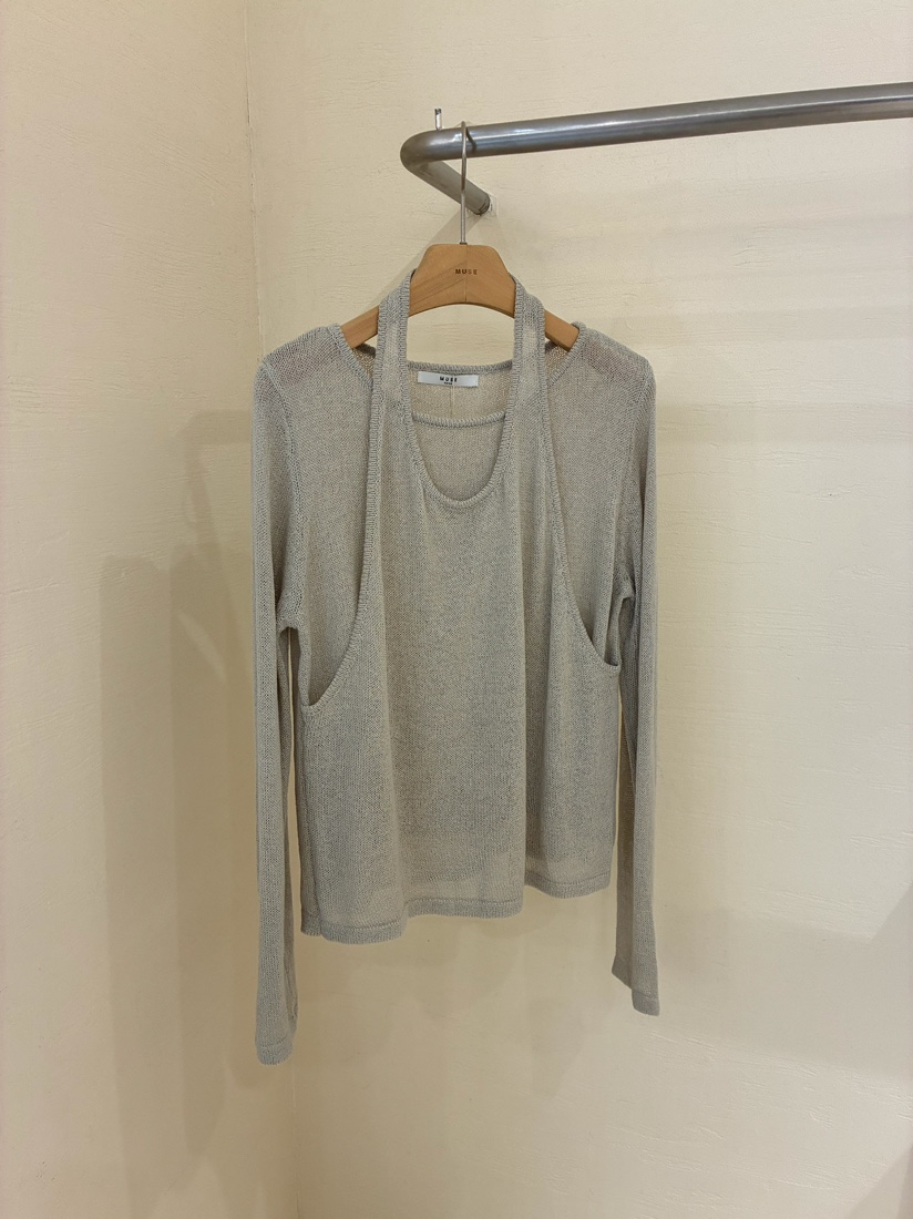 MUSE-P東大門代購女士新款推薦職業真品休閑人氣熱賣針織衫MUSE-P針織衫圖色2