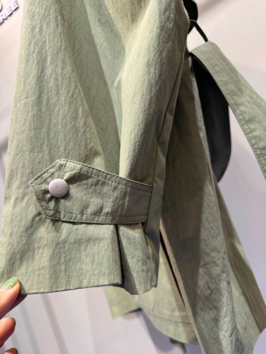 1.3東大門實拍女裝新品職業熱賣真品26春夏長款風衣含腰帶1.3長款風衣