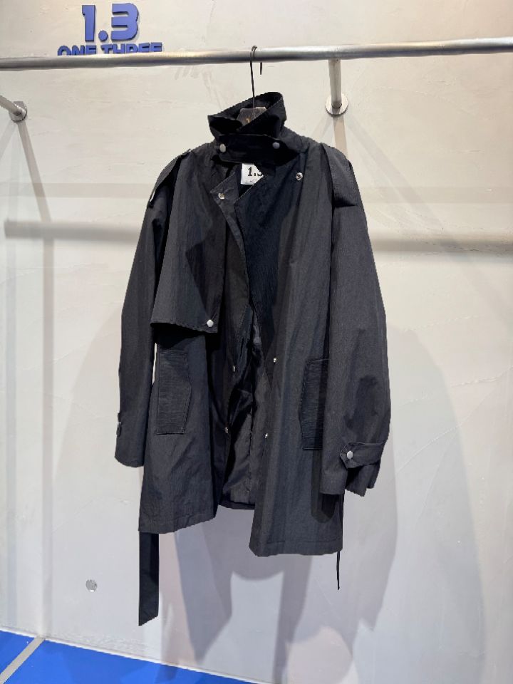 1.3東大門實拍女裝新品職業熱賣真品26春夏長款風衣含腰帶1.3長款風衣