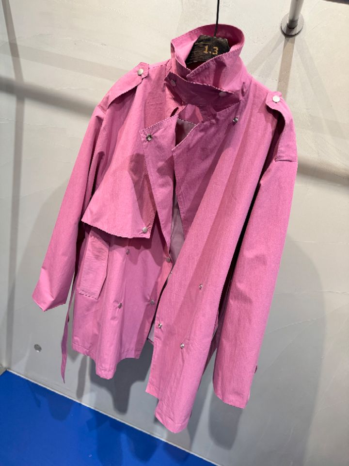 1.3東大門實拍女裝新品職業熱賣真品26春夏長款風衣含腰帶1.3長款風衣