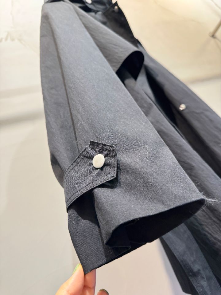 1.3東大門實拍女裝新品職業熱賣真品26春夏長款風衣含腰帶1.3長款風衣