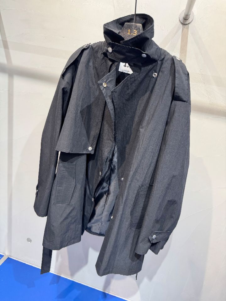 1.3東大門實拍女裝新品職業熱賣真品26春夏長款風衣含腰帶1.3長款風衣