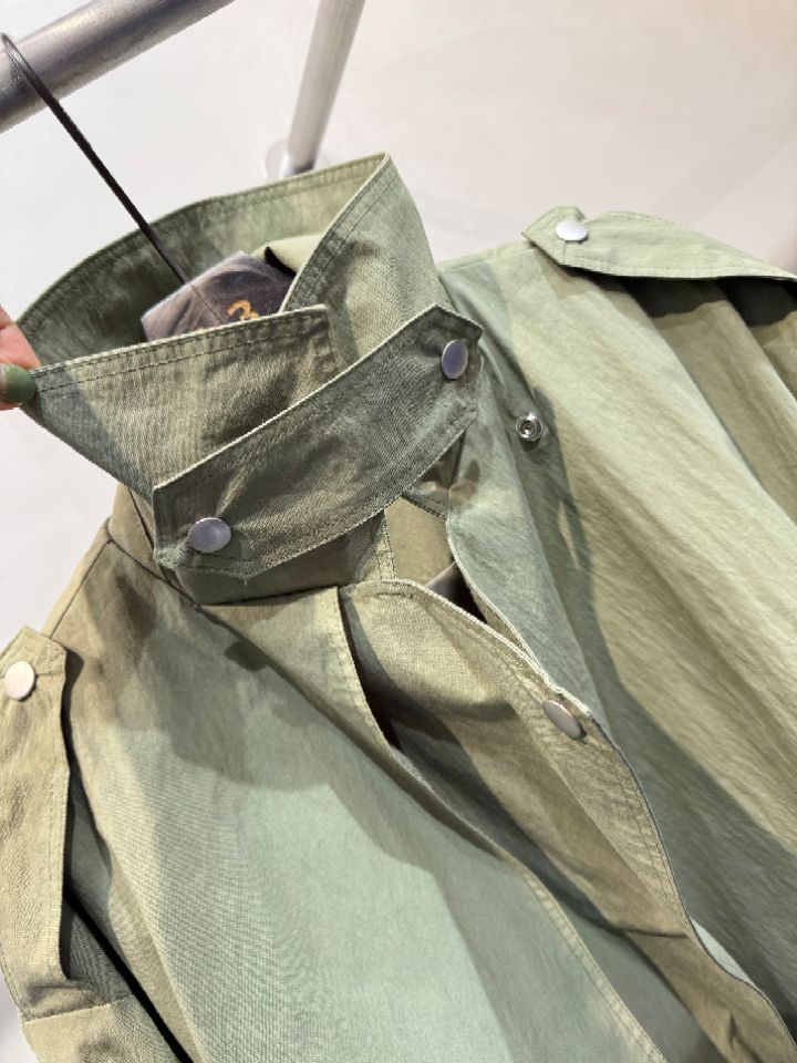 1.3東大門實拍女裝新品職業熱賣真品26春夏長款風衣含腰帶1.3長款風衣