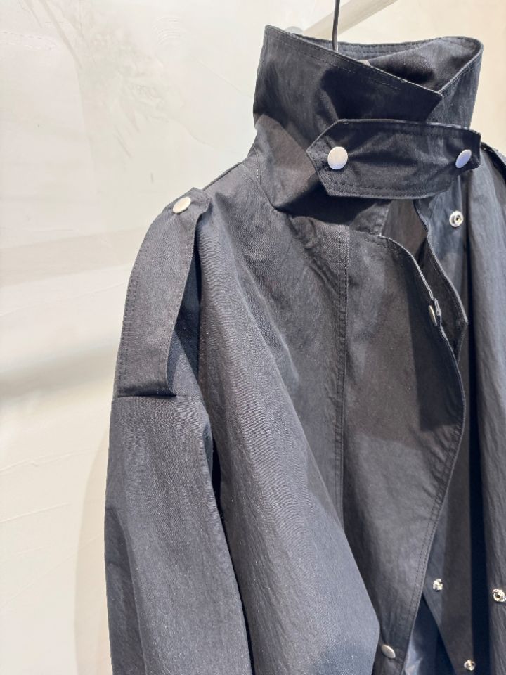 1.3東大門實拍女裝新品職業熱賣真品26春夏長款風衣含腰帶1.3長款風衣