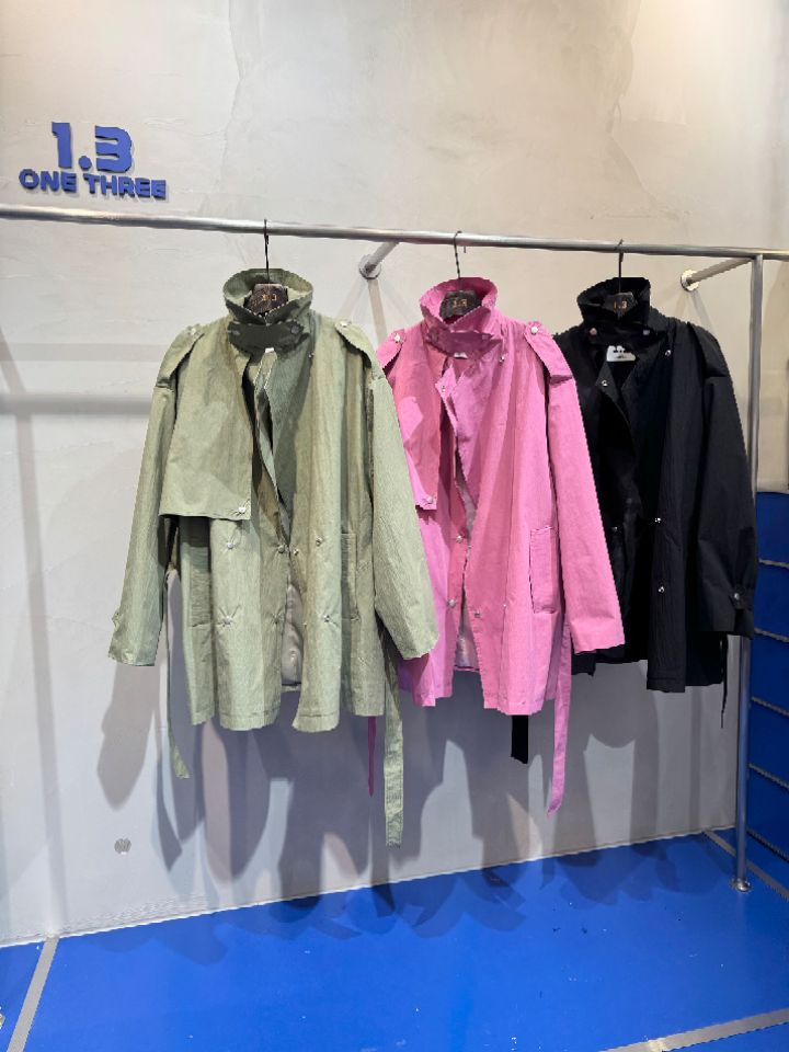 1.3東大門實拍女裝新品職業熱賣真品26春夏長款風衣含腰帶1.3長款風衣
