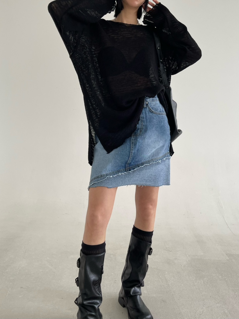 REIZ韓國代購女裝新品推薦人氣時尚職業休閑半身裙中短裙REIZ半身裙/中短裙