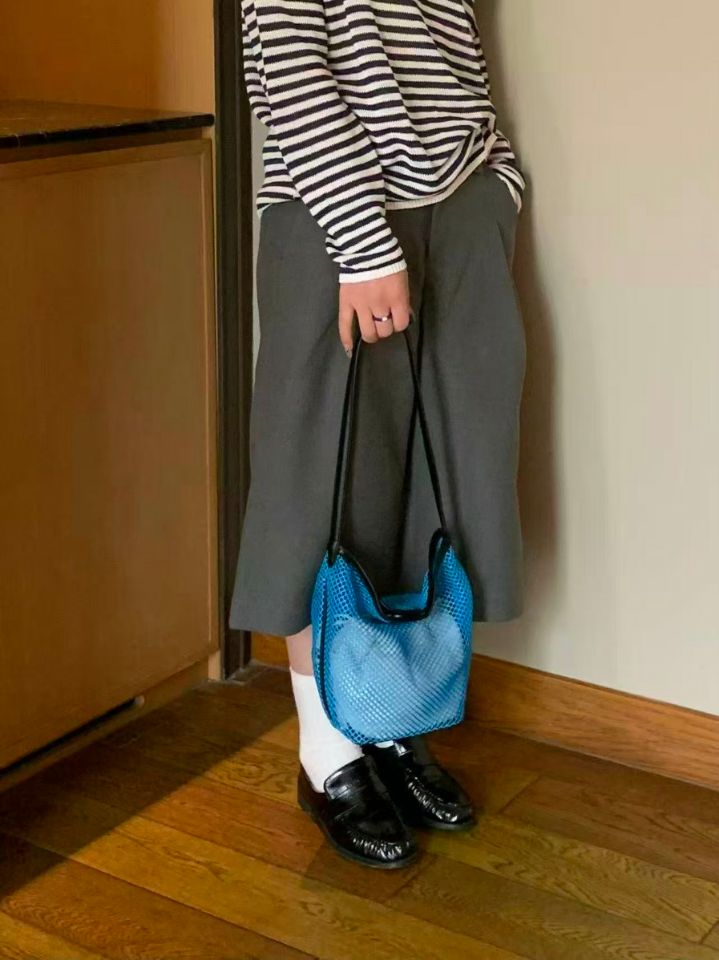 TROUVAILLE東大門代購女士新款休閑熱賣職業單肩斜跨包網眼TROUVAILLE單肩/斜跨包