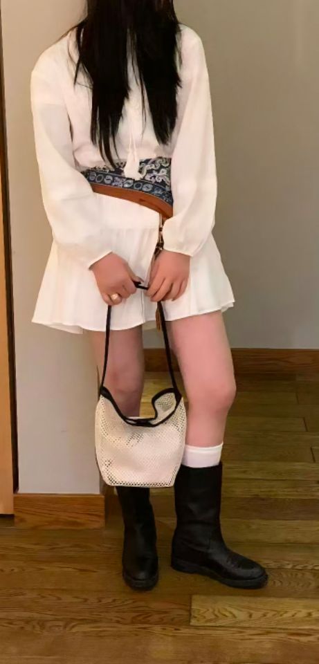 TROUVAILLE東大門代購女士新款休閑熱賣職業單肩斜跨包網眼TROUVAILLE單肩/斜跨包