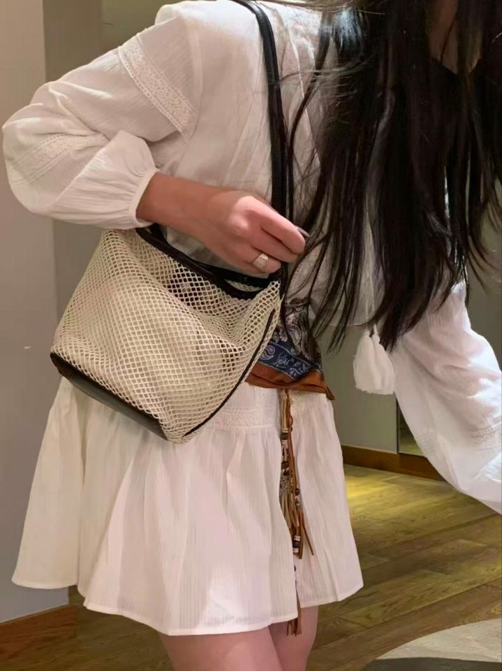 TROUVAILLE東大門代購女士新款休閑熱賣職業單肩斜跨包網眼TROUVAILLE單肩/斜跨包圖色5