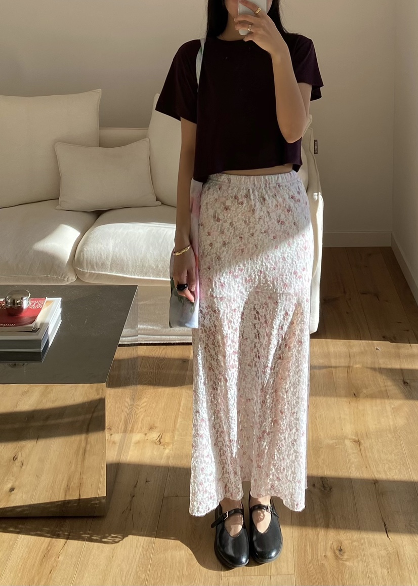 OUPPT韓國代購女士新款休閑真品推薦人氣熱賣26春夏時尚長裙OUPPT長裙圖色1