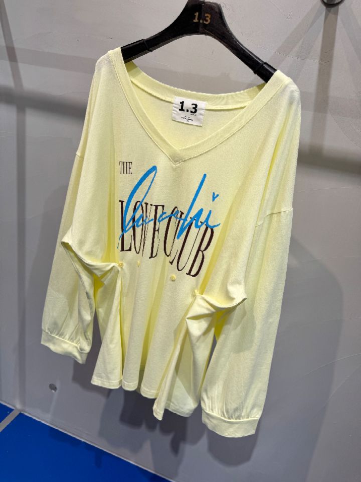 1.3東大門直郵女裝新品休閑人氣時尚職業熱賣26春夏長袖T恤1.3長袖T恤