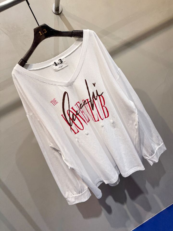 1.3東大門直郵女裝新品休閑人氣時尚職業熱賣26春夏長袖T恤1.3長袖T恤