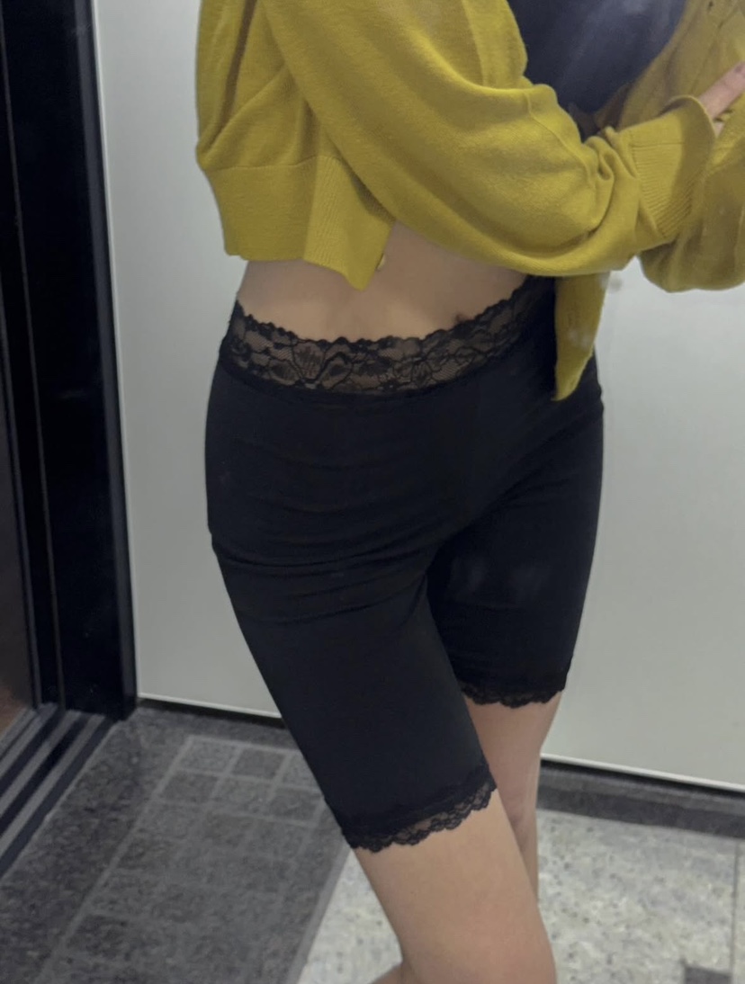 OUPPT韓國代購女士新款人氣熱賣休閑職業打底褲鯊魚褲蕾絲OUPPT打底褲/鯊魚褲