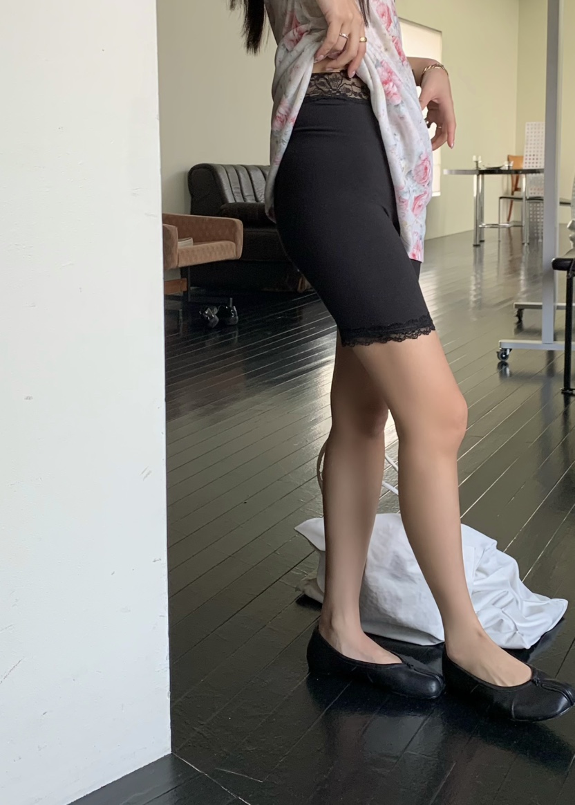 OUPPT韓國代購女士新款人氣熱賣休閑職業打底褲鯊魚褲蕾絲OUPPT打底褲/鯊魚褲