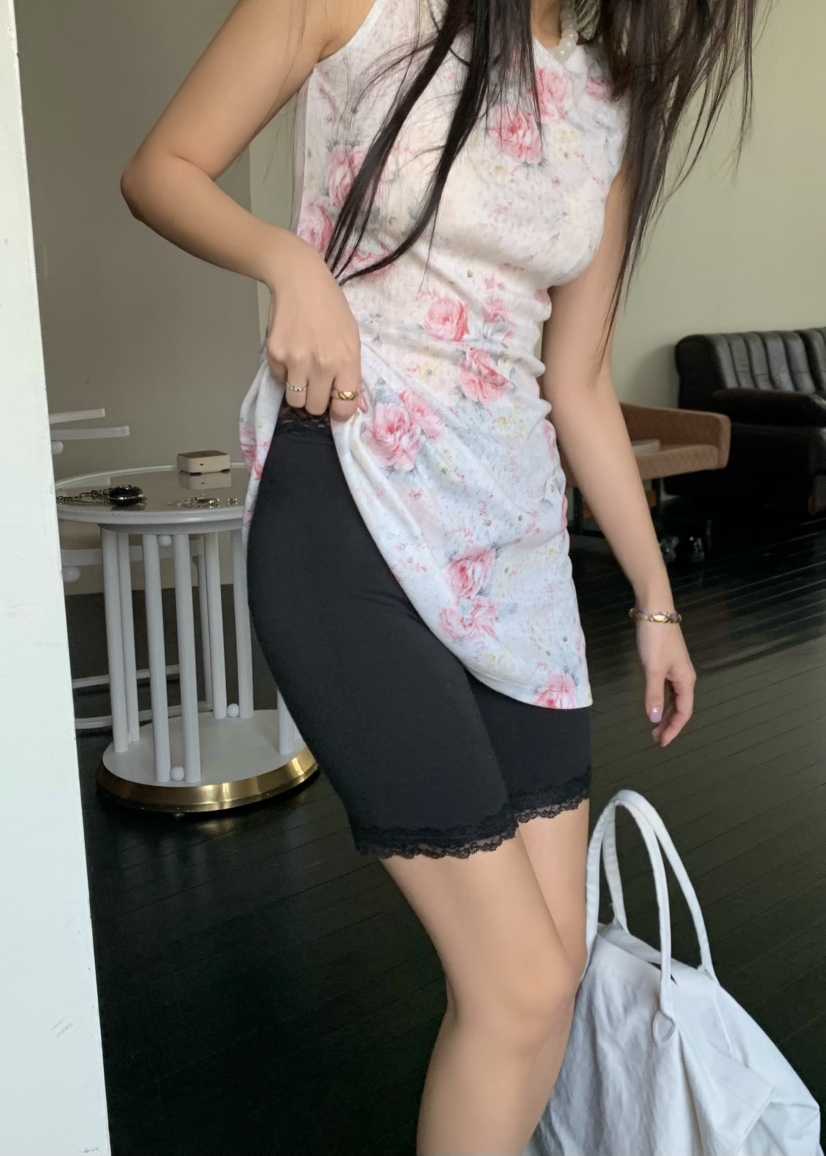 OUPPT韓國代購女士新款人氣熱賣休閑職業打底褲鯊魚褲蕾絲OUPPT打底褲/鯊魚褲