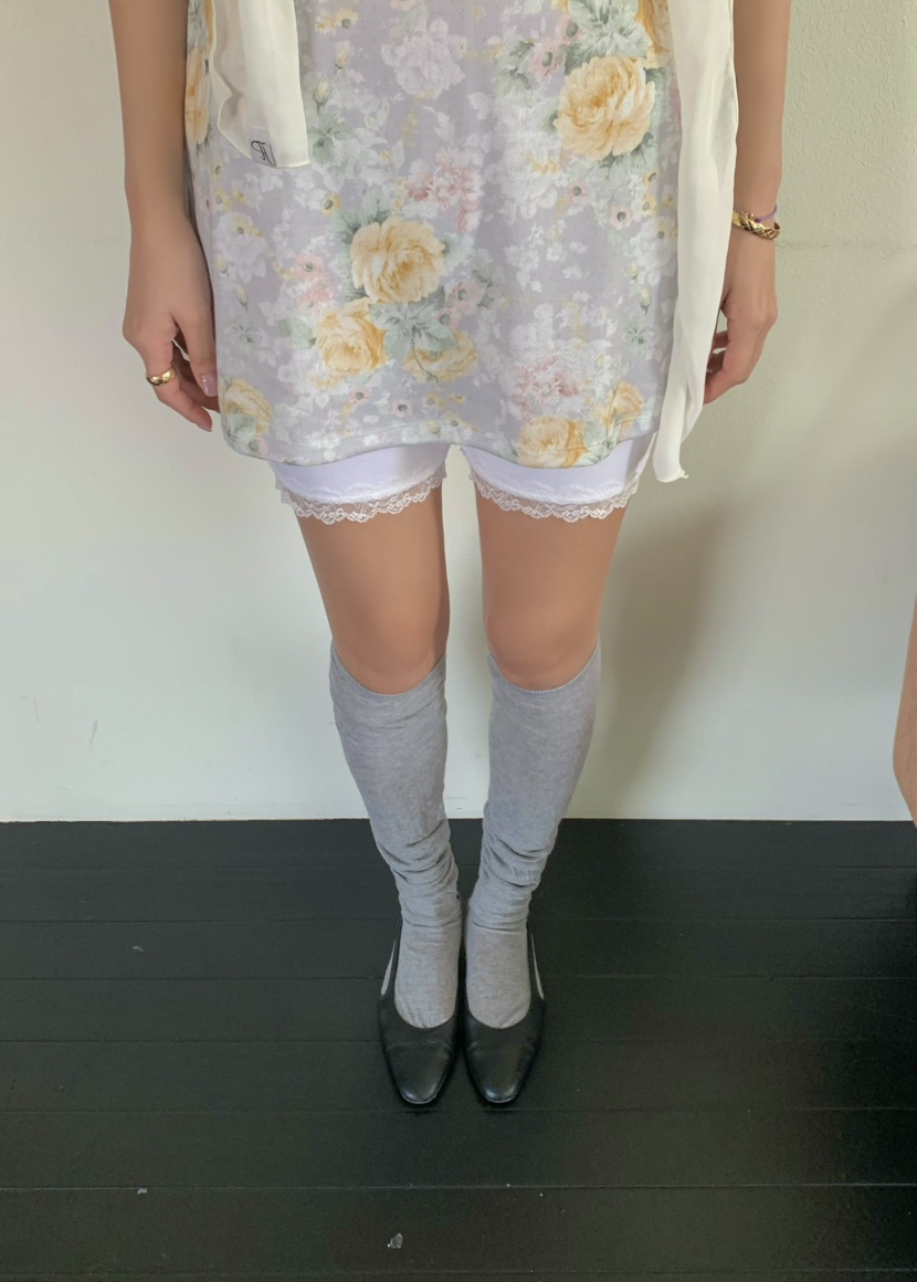 OUPPT韓國代購女士新款人氣熱賣休閑職業打底褲鯊魚褲蕾絲OUPPT打底褲/鯊魚褲