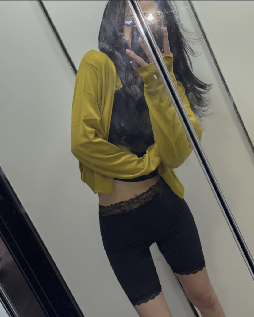 OUPPT韓國代購女士新款人氣熱賣休閑職業打底褲鯊魚褲蕾絲OUPPT打底褲/鯊魚褲圖色1