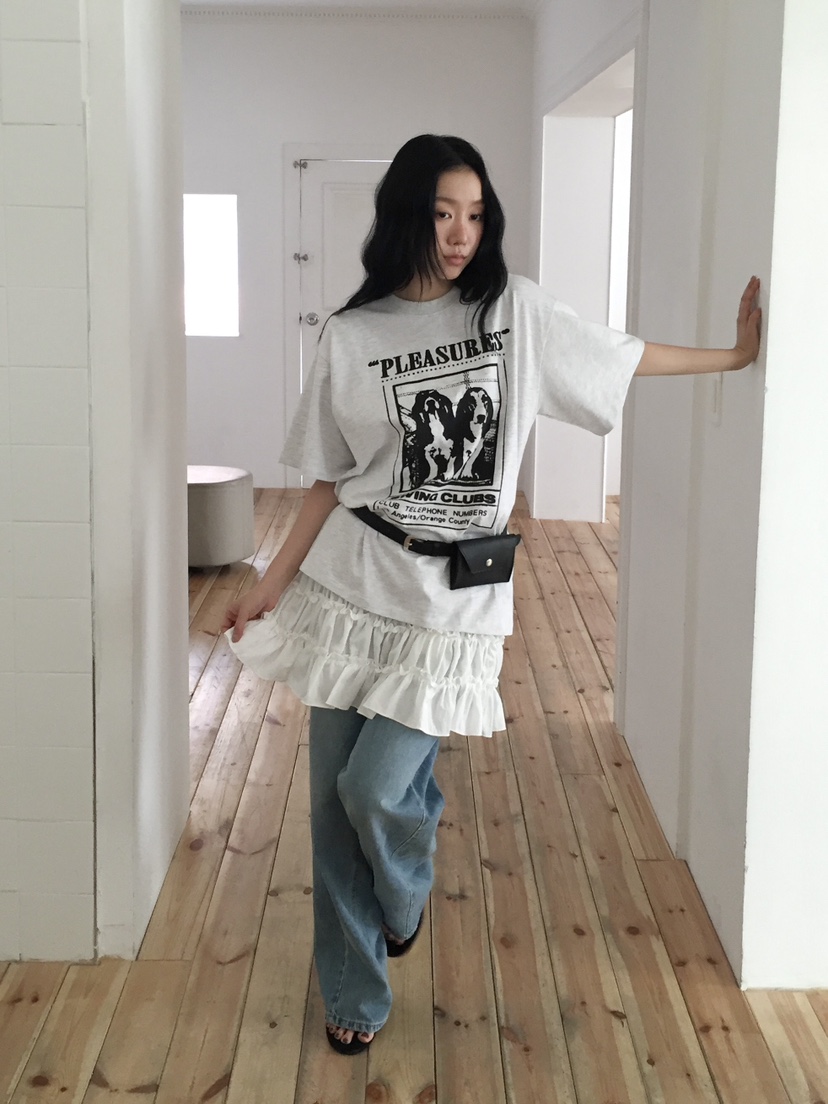 LOVE MOMENT東大門實拍女士新品時尚休閑人氣職業T恤寬松LOVE MOMENTT恤