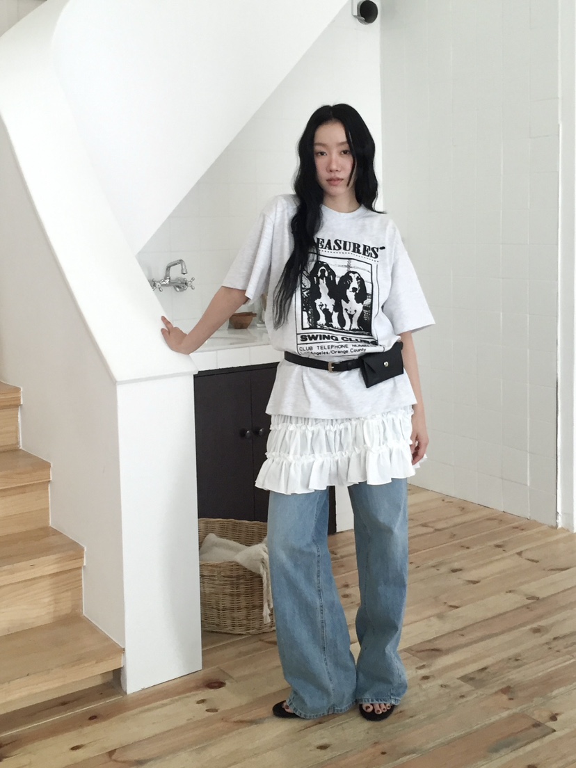 LOVE MOMENT東大門實拍女士新品時尚休閑人氣職業T恤寬松LOVE MOMENTT恤