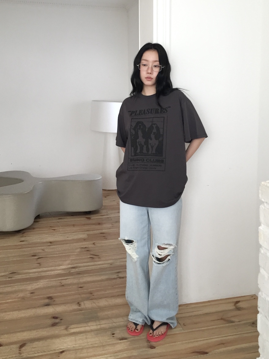 LOVE MOMENT東大門實拍女士新品時尚休閑人氣職業T恤寬松LOVE MOMENTT恤