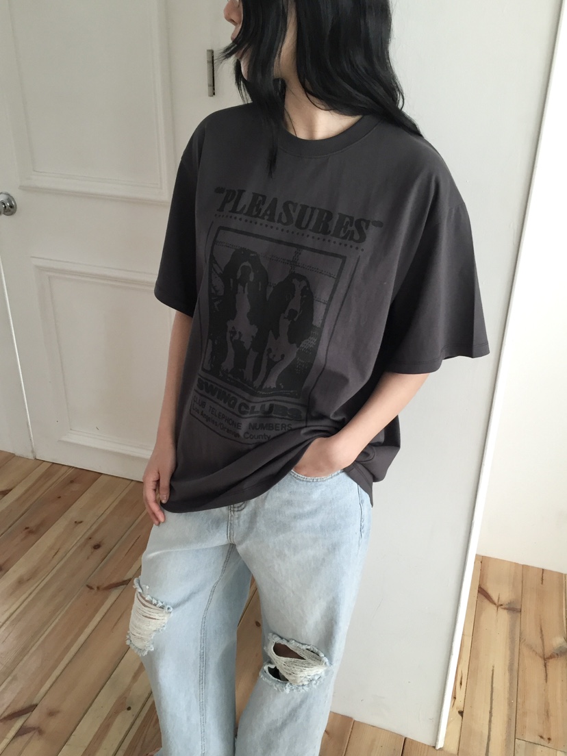 LOVE MOMENT東大門實拍女士新品時尚休閑人氣職業T恤寬松LOVE MOMENTT恤