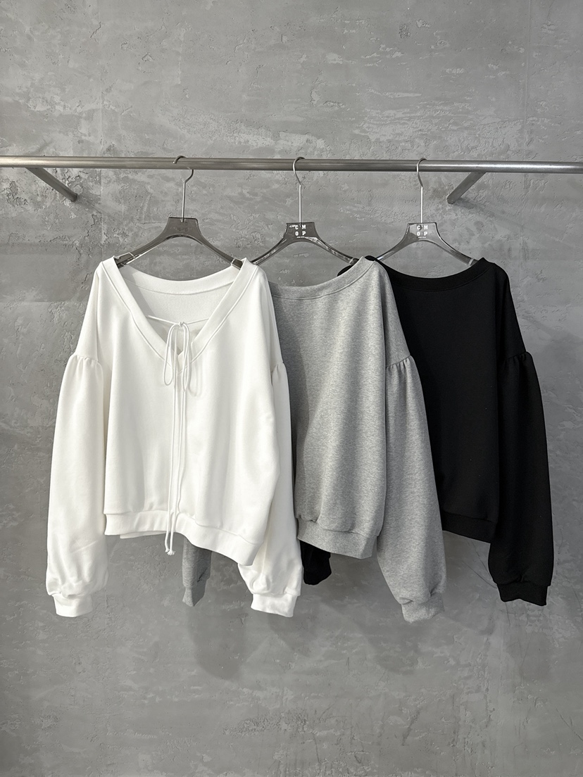 COME OPEN/HAPER東大門實拍女裝新品職業人氣26春夏衛衣褶皺COME OPEN/HAPER衛衣