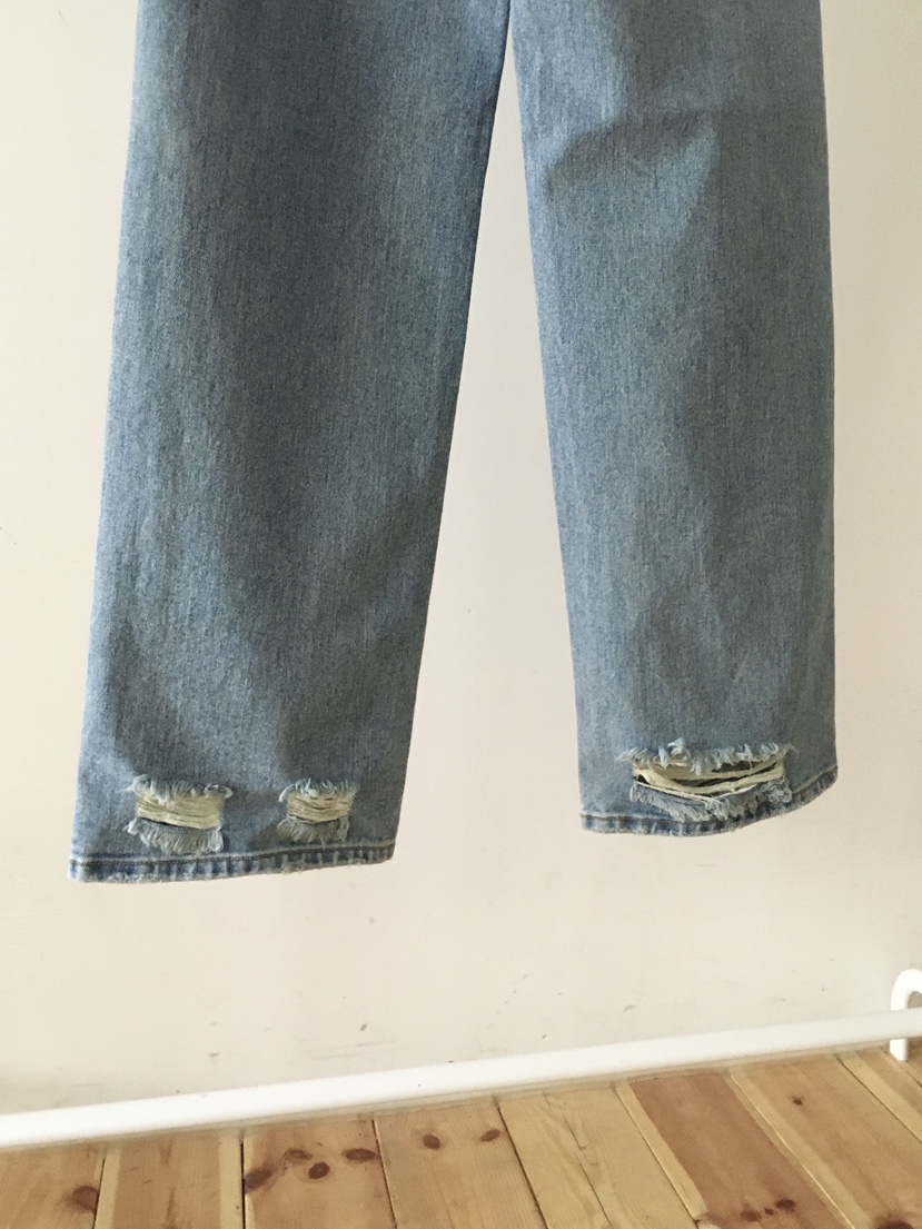 LOVE MOMENT東大門代購女士新款真品推薦休閑牛仔褲復古LOVE MOMENT牛仔褲