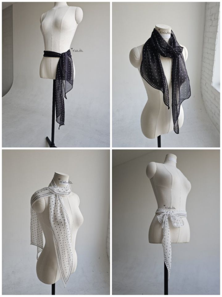 EBADA韓國直郵女士新品休閑人氣熱賣推薦真品圍巾披肩雪紡EBADA圍巾/披肩