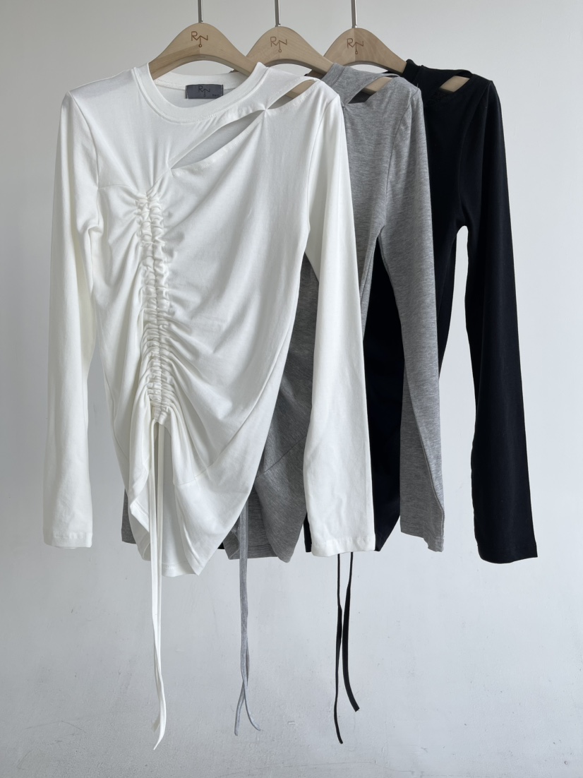 REIZ東大門直郵女裝新品26春夏職業推薦人氣真品休閑長袖T恤REIZ長袖T恤