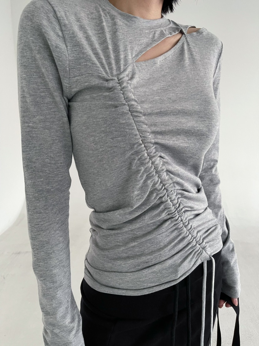 REIZ東大門直郵女裝新品26春夏職業推薦人氣真品休閑長袖T恤REIZ長袖T恤