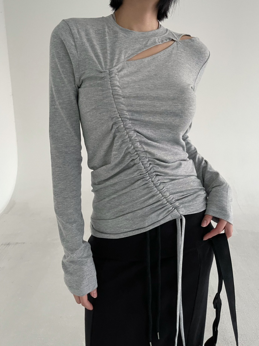 REIZ東大門直郵女裝新品26春夏職業推薦人氣真品休閑長袖T恤REIZ長袖T恤