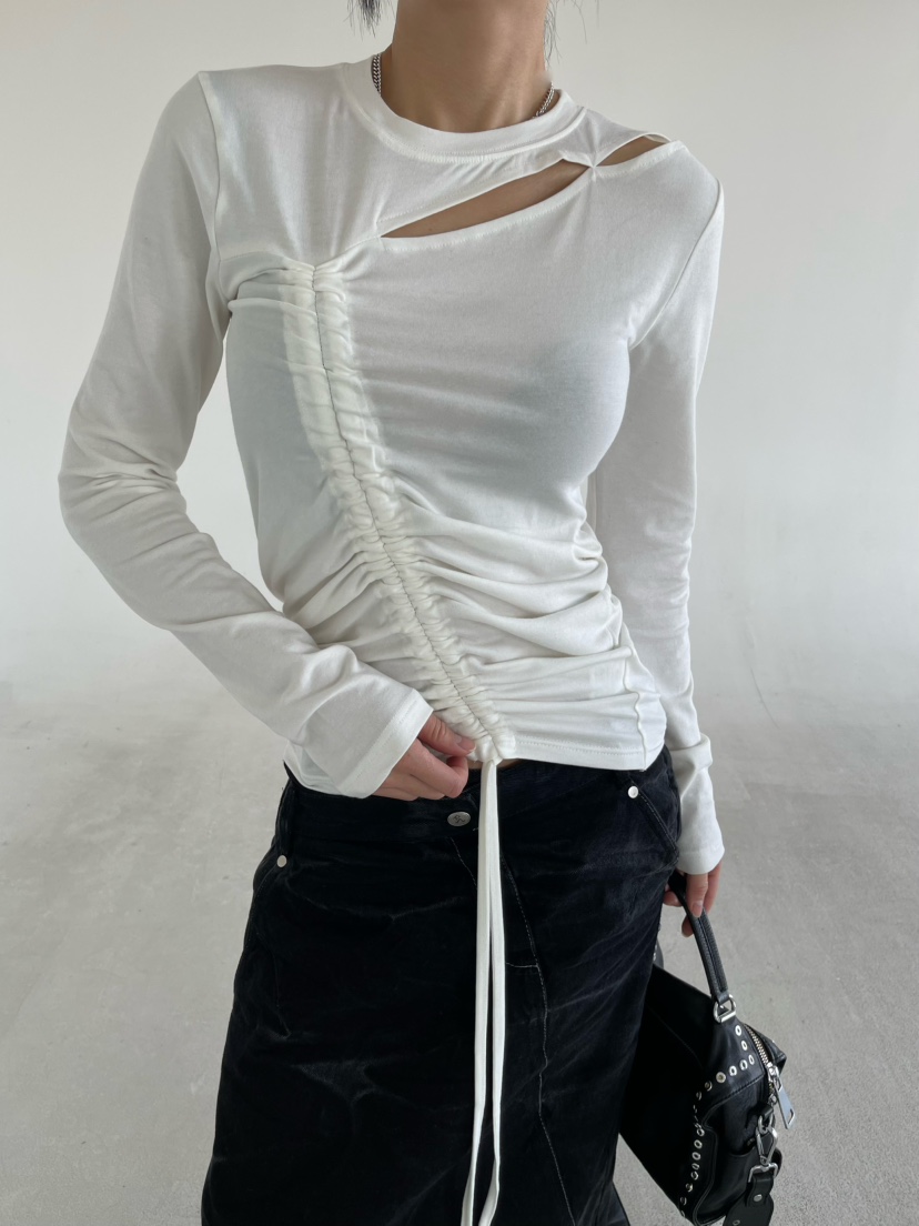 REIZ東大門直郵女裝新品26春夏職業推薦人氣真品休閑長袖T恤REIZ長袖T恤