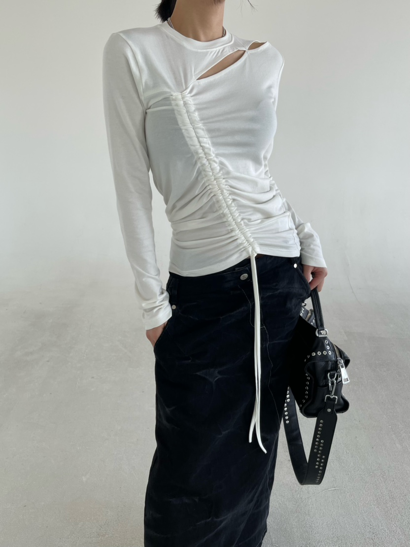 REIZ東大門直郵女裝新品26春夏職業推薦人氣真品休閑長袖T恤REIZ長袖T恤