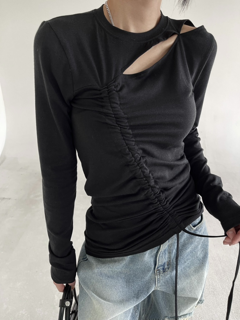 REIZ東大門直郵女裝新品26春夏職業推薦人氣真品休閑長袖T恤REIZ長袖T恤